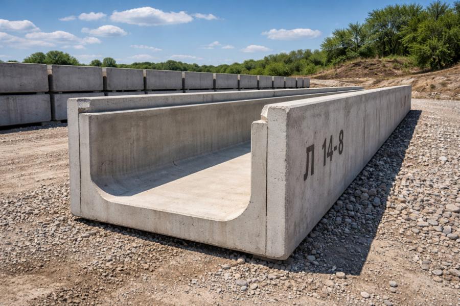 Лоток бетонний Л 14-8 ефективне рішення для інженерних мереж