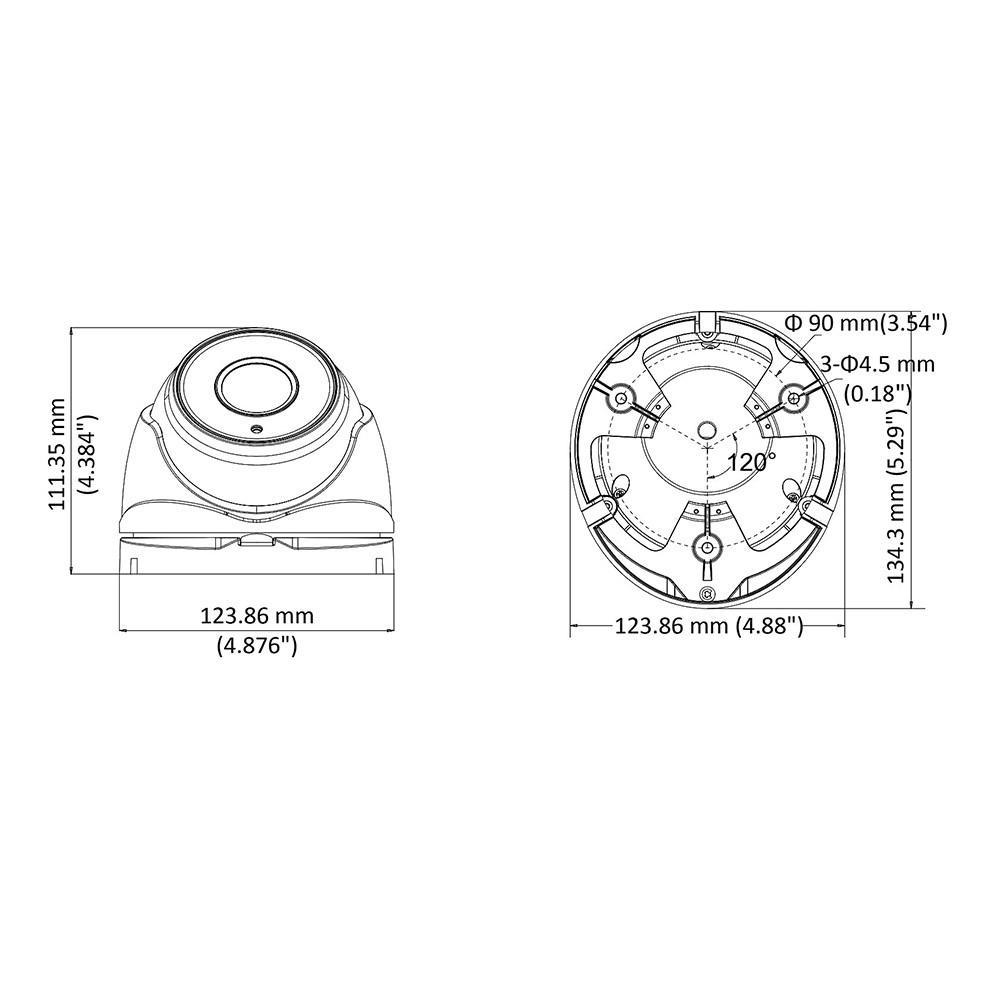 Купольная Turbo HD видеокамера Hikvision DS-2CE56H1T-IT3Z (2.8-12)