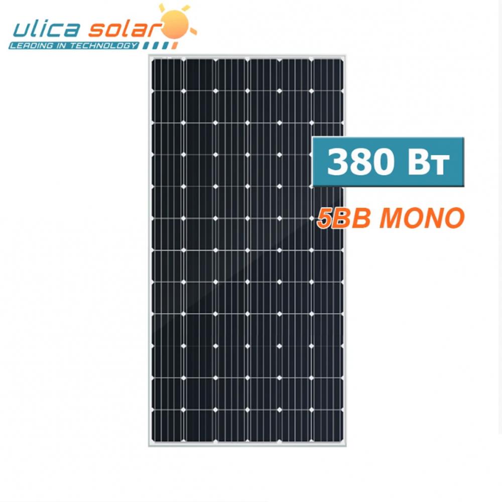 Солнечная батарея Ulica Solar UL-380М-72, МОНОКРИСТАЛЛ, 5BB