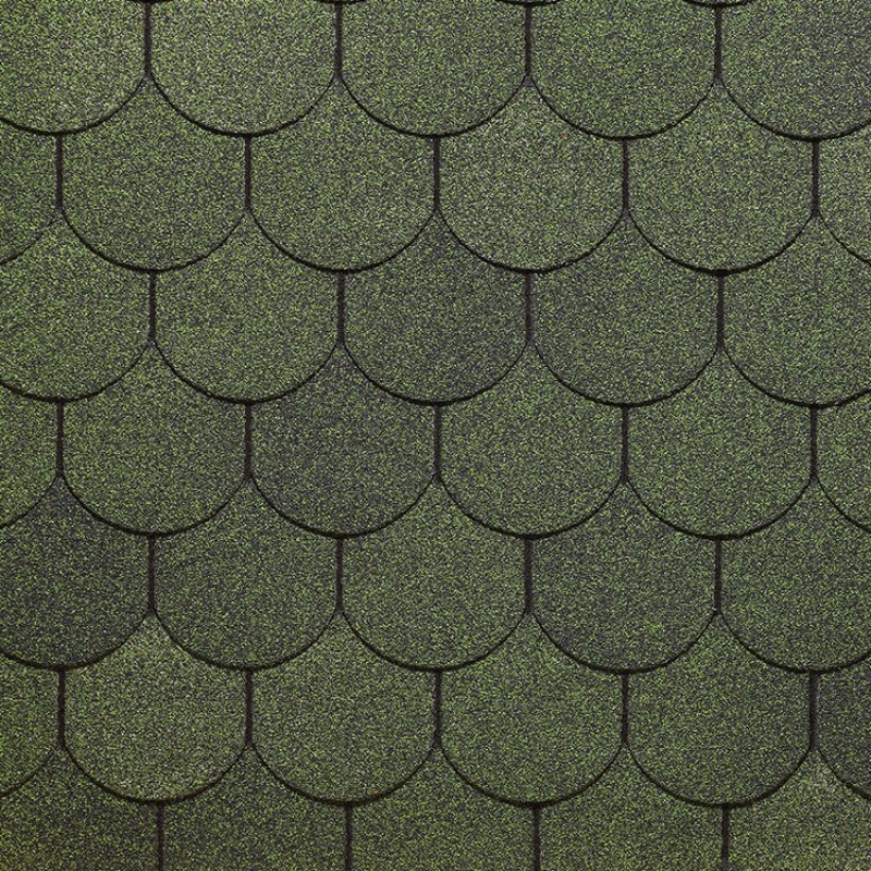 Бітумна черепиця Деке (Döcke PIE STANDARD) КОЛЬЧУГА зелений