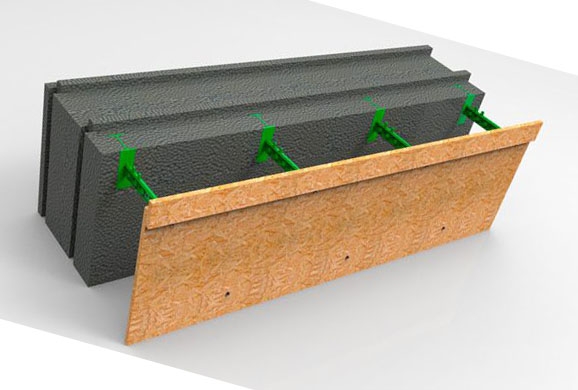 PASSIVE HOUSE BLOCK-250 к съемной опалубке