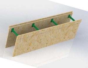 Блок съемной опалубки для внутренней несущей стены