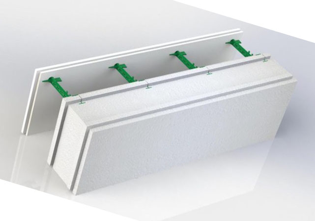 Блок несъемной комбинированной опалубки PASSIVE HOUSE BLOCK-200