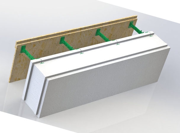 PASSIVE HOUSE BLOCK-200 к съемной опалубке