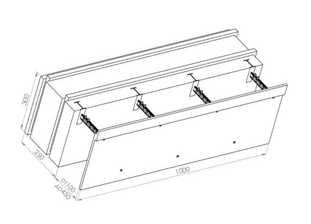 PASSIVE HOUSE BLOCK-250 к съемной опалубке