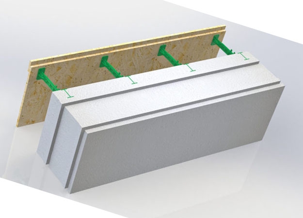 PASSIVE HOUSE BLOCK-250 к съемной опалубке