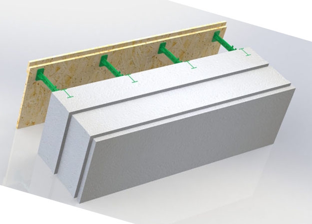 PASSIVE HOUSE BLOCK-300 к съемной опалубке