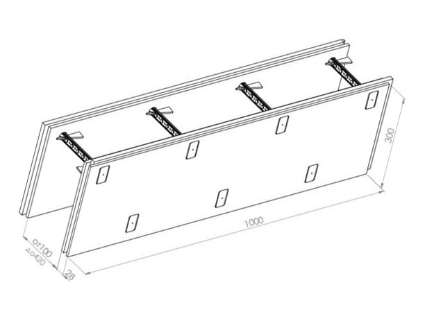 Блок внутренней несущей стены