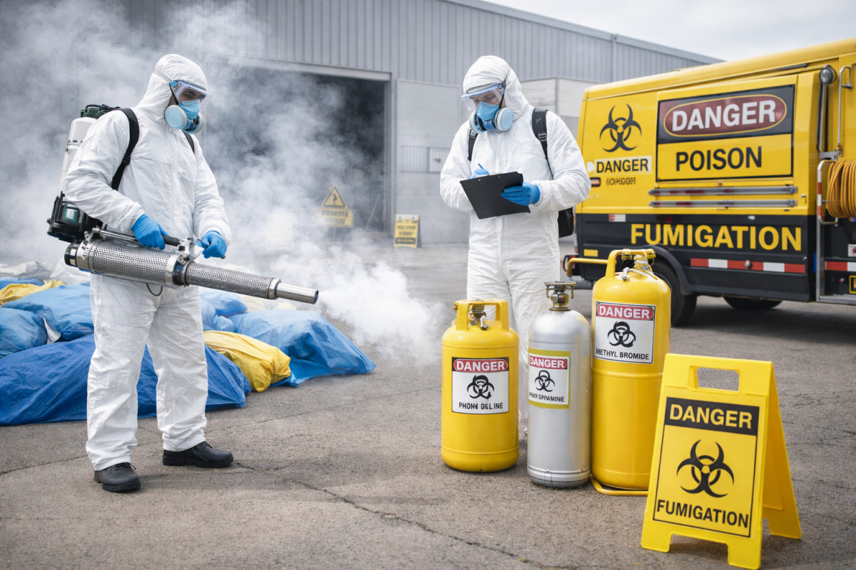 Фумігація зерна, складів та приміщень для знищення шкідників