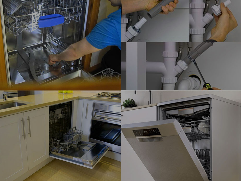 монтаж встроенных посудомоечных машин 