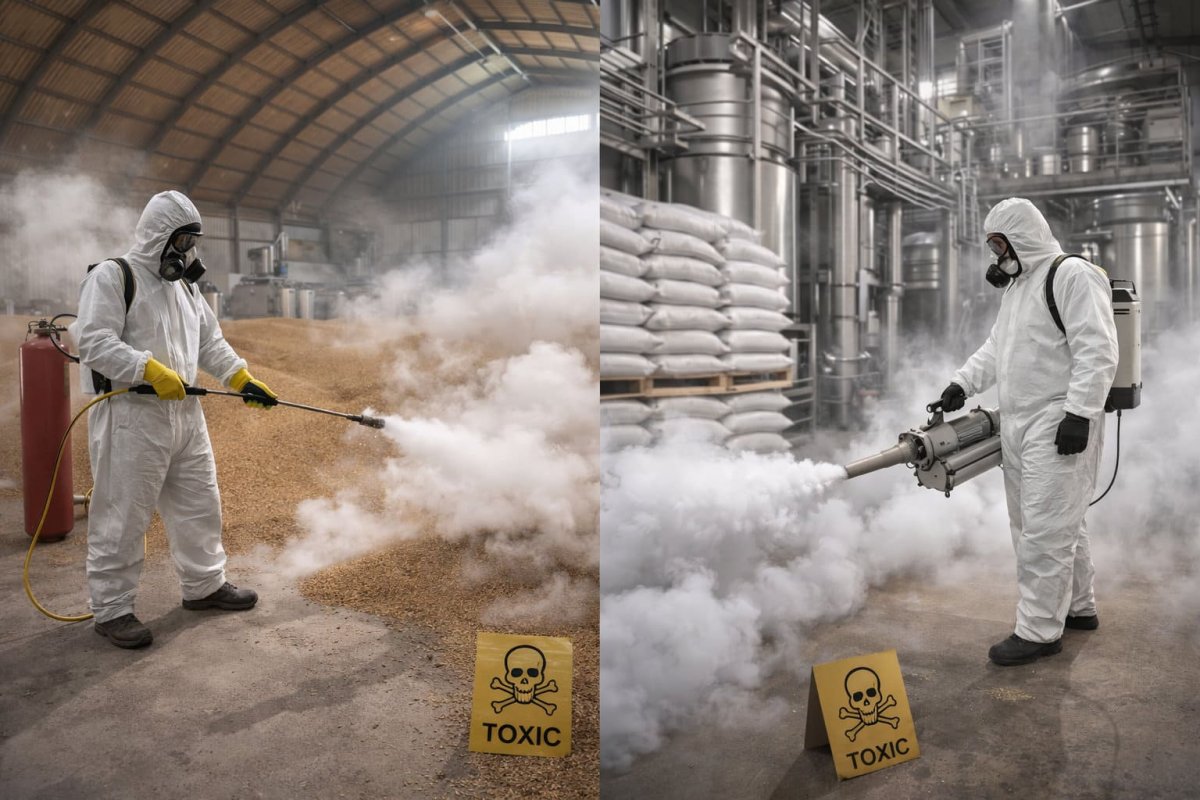 Фумігація зерна, складів та виробничих приміщень