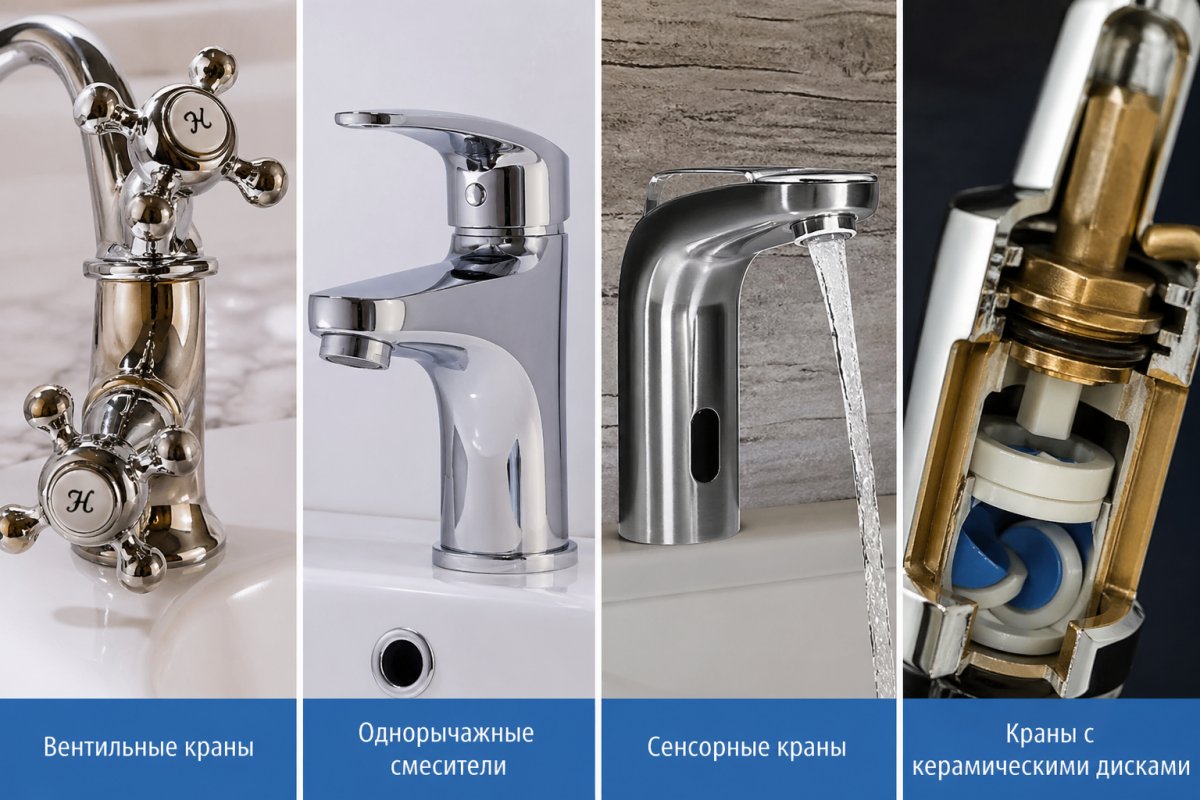 Виды кранов и их особенности